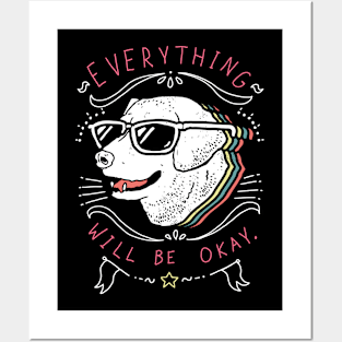 Dog face everything Posters and Art